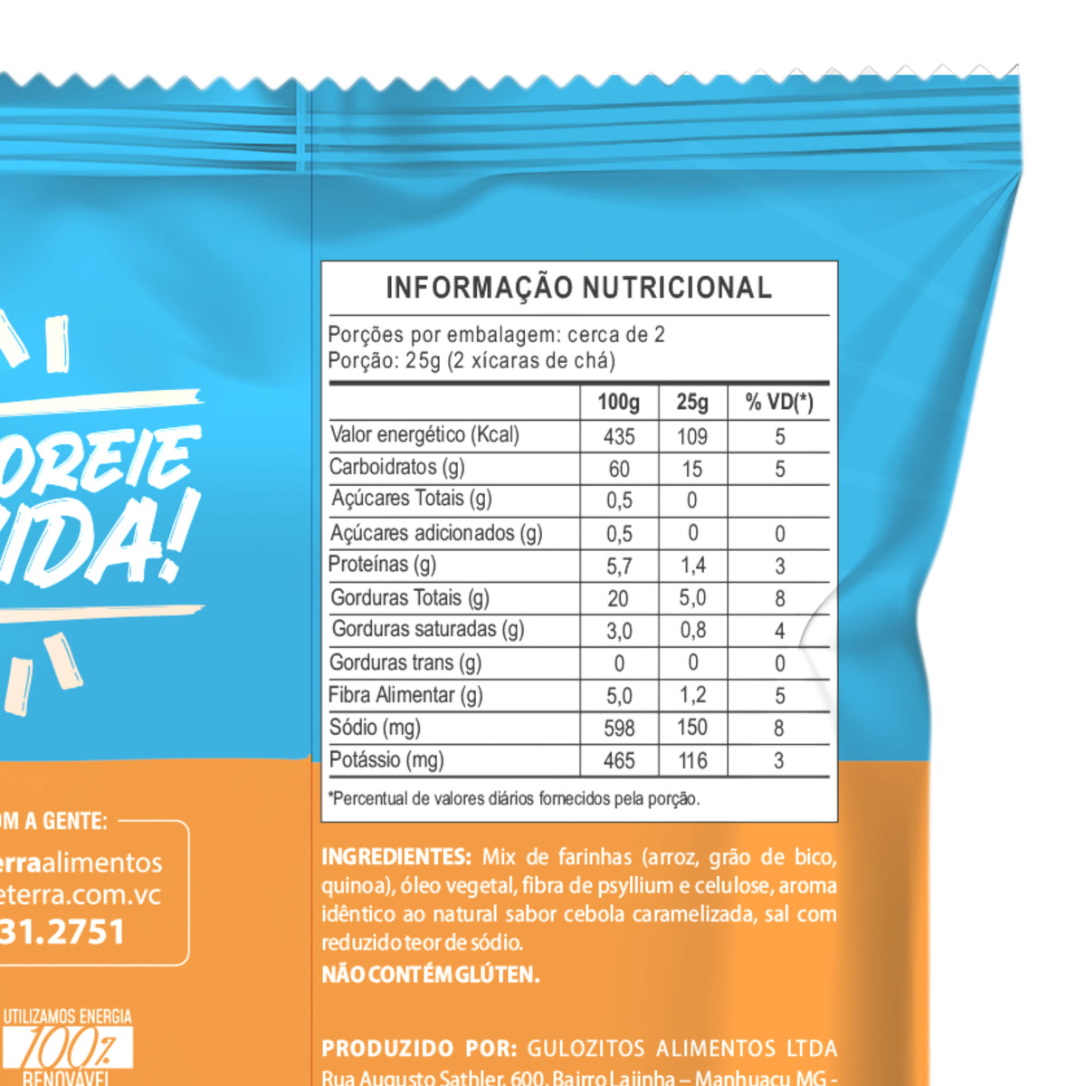 Chips de Arroz Cebola Caramelizada