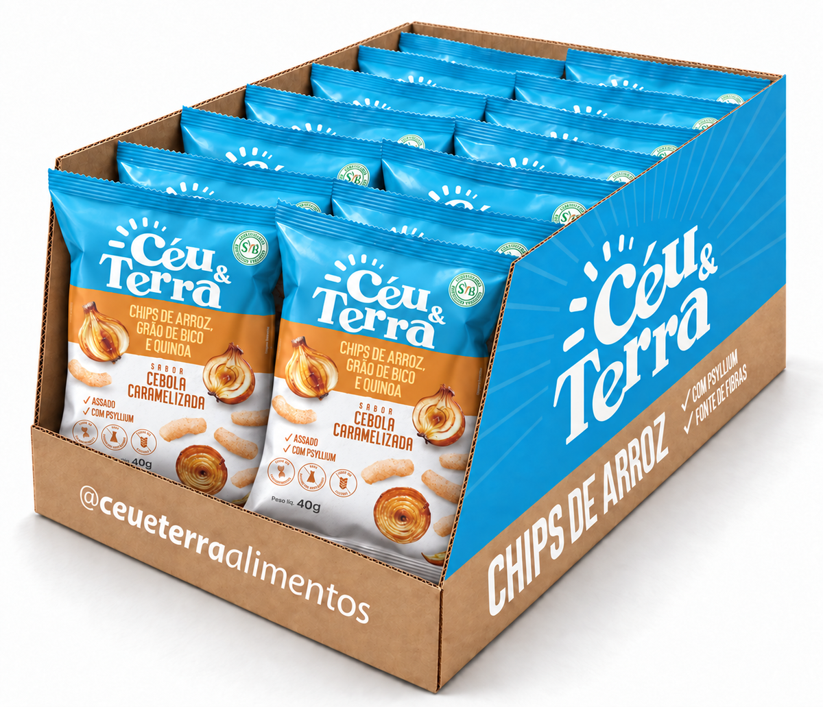Chips de Arroz Cebola Caramelizada