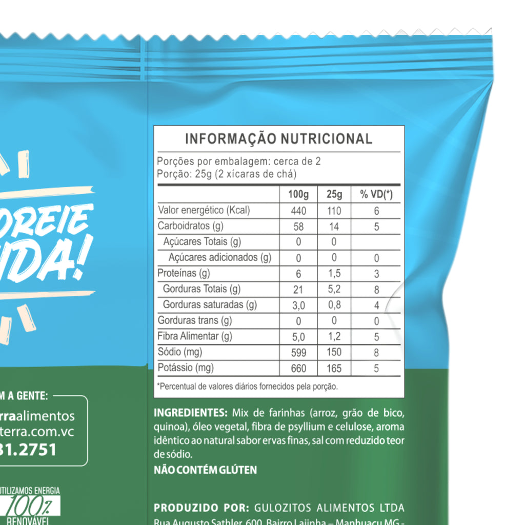 Chips de Arroz Ervas Finas